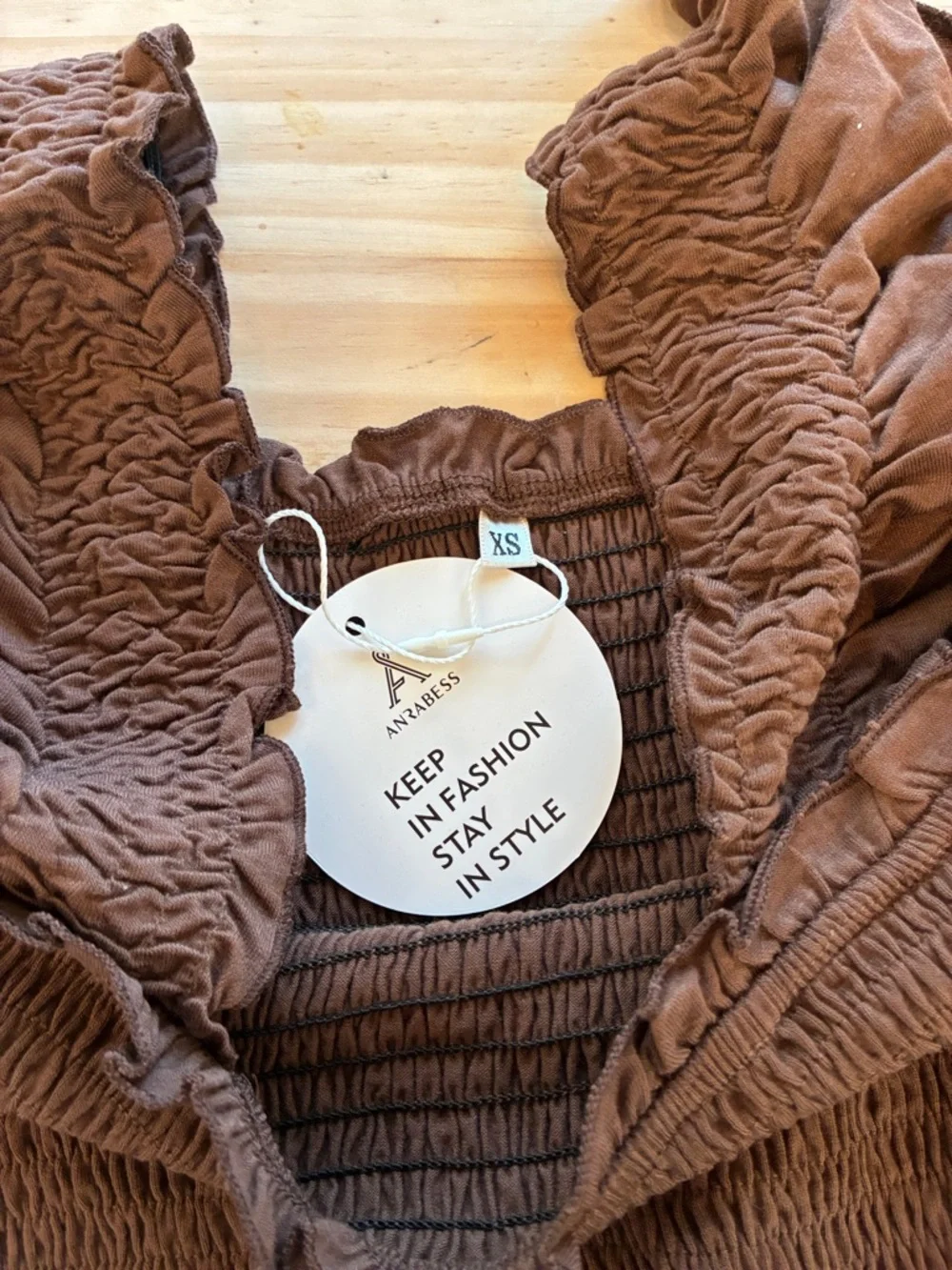 Brown Ruffle Sundress - Picture 2 of 2